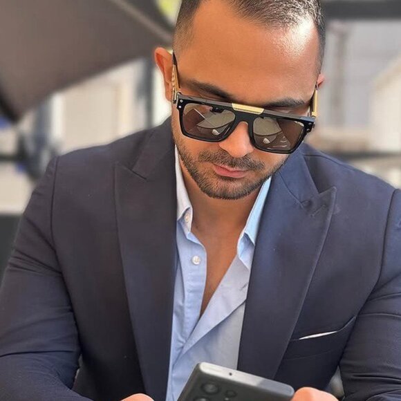 🕶️ New Philipp Plein SPP080 0722 Sunglasses - Havana Frame, Grey Lenses - Picture 2 of 12